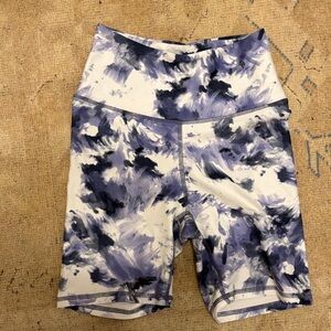 Women's Abstract Print biker shorts